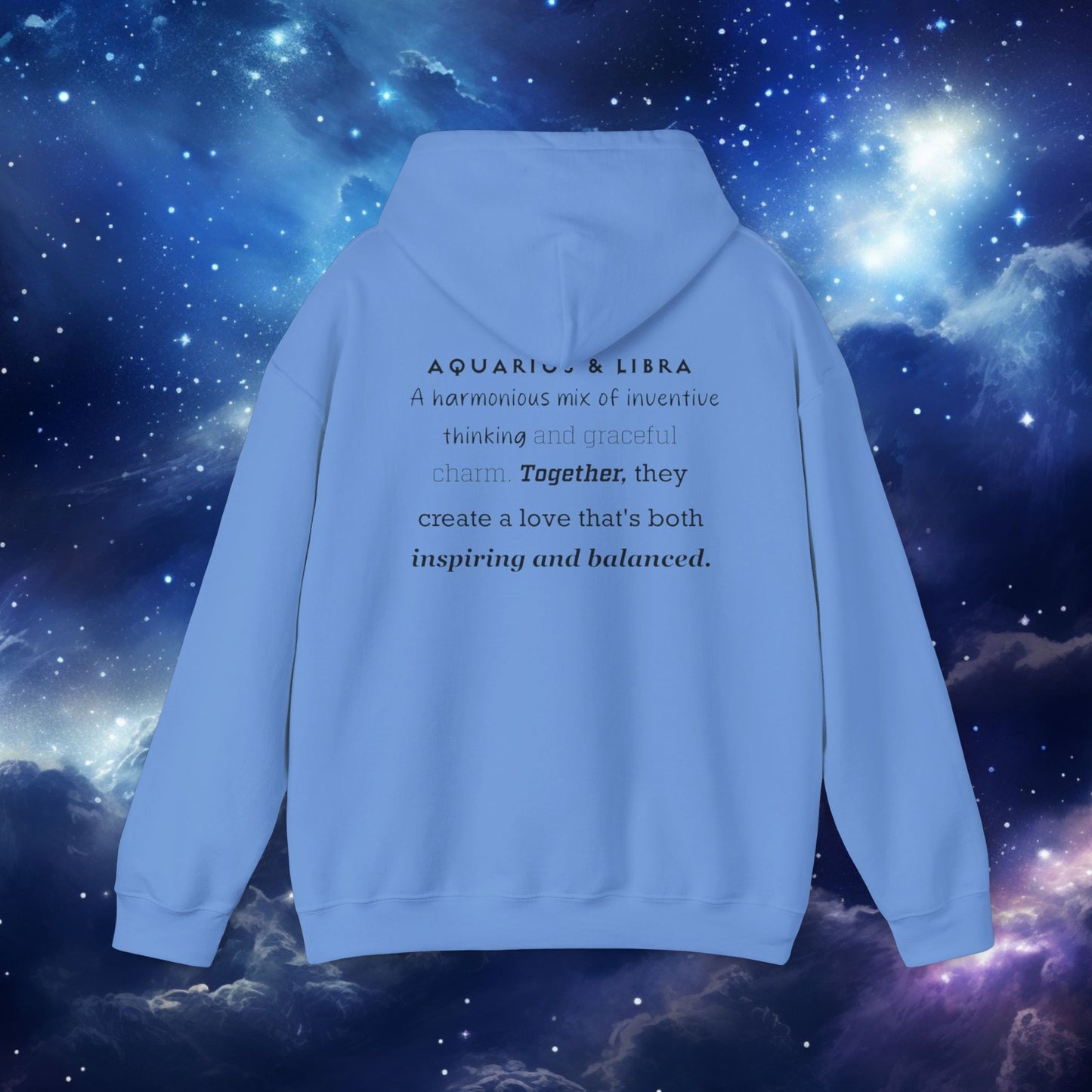 Astrology Love Zodiac Hoodie - Aquarius and Libra Pairing