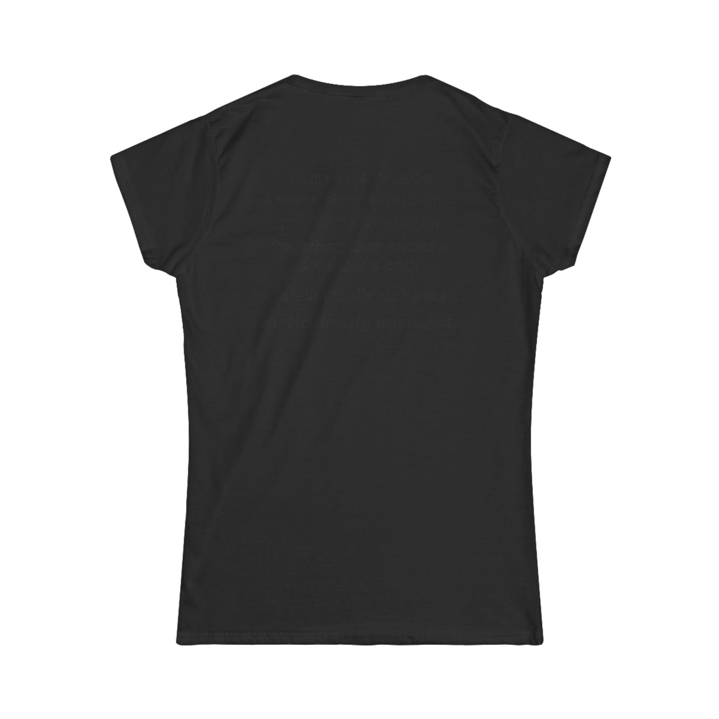 Astrology Zodiac Unisex T-Shirt with Gemini Virgo symbol and love description