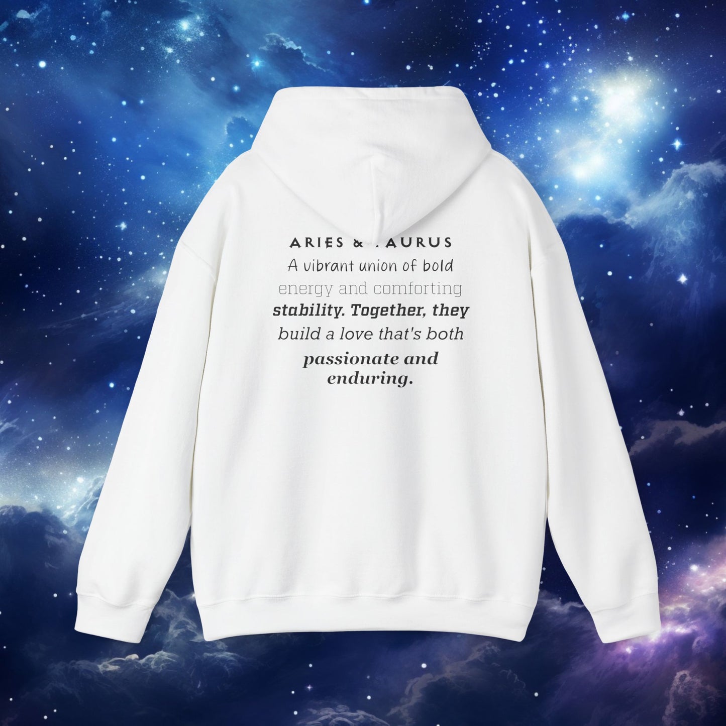 Astrology Zodiac Paring Unisex Hoodie Sweatshirt -Aries & Taurus 2