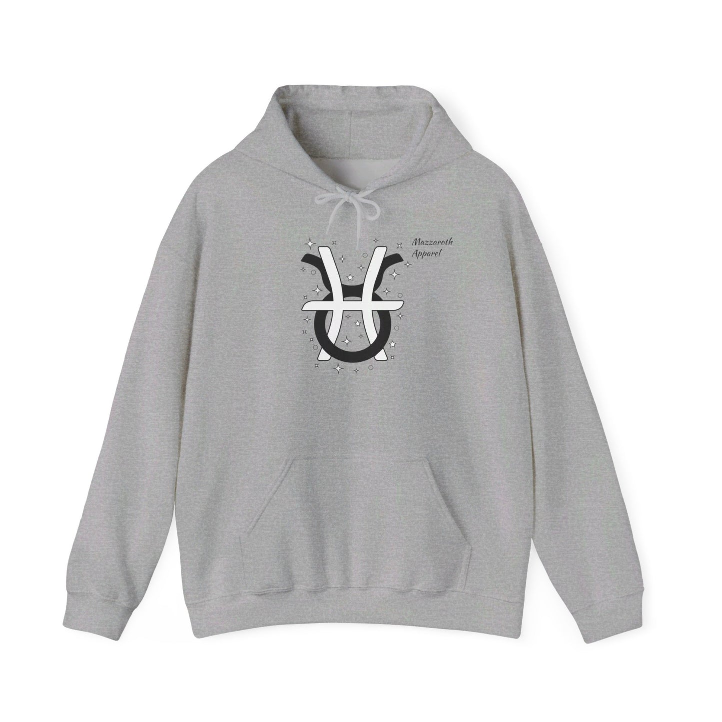 Couples  Zodiac Hoodie with Taurus and Pisces Design 2