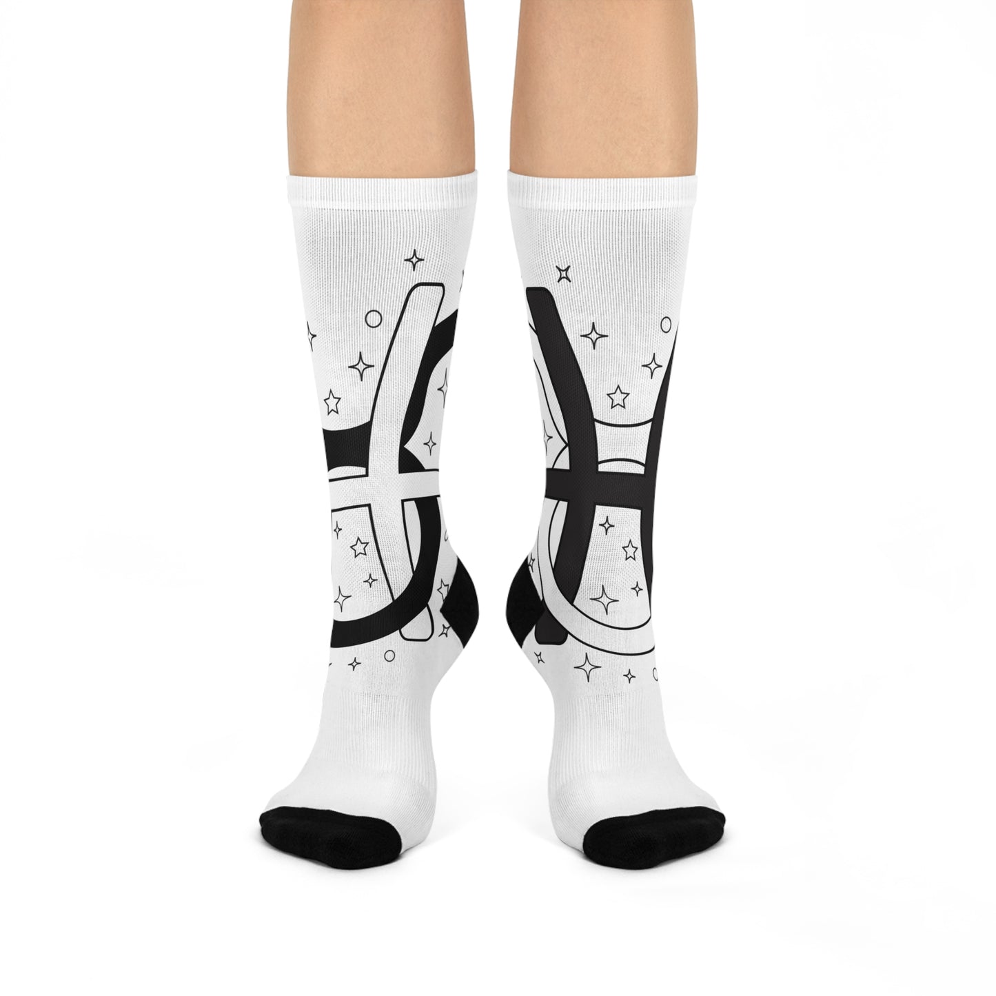 Couples Matching Pisces/Taurus Crew Socks