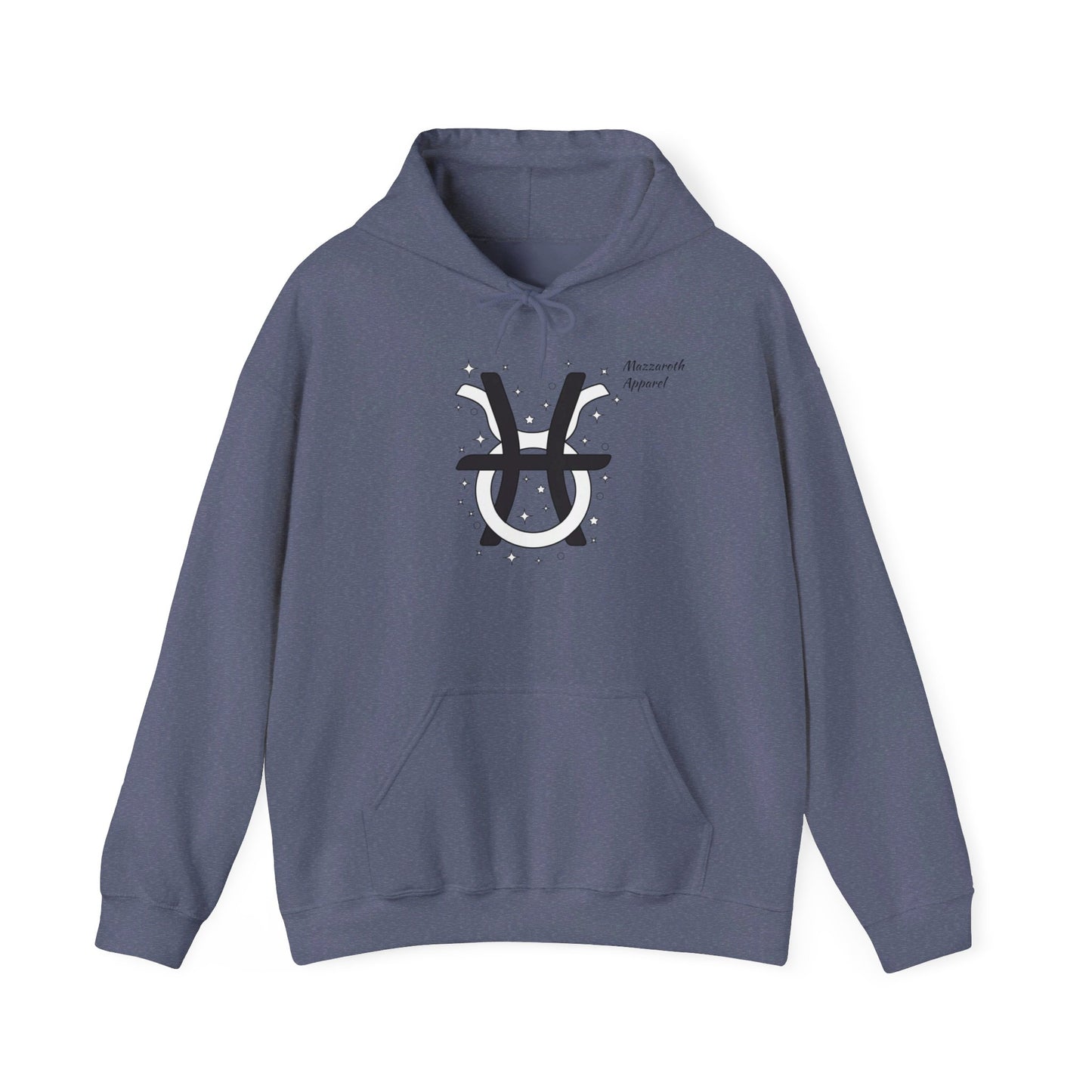 Couples Zodiac Hoodie with Pisces and Taurus Design 2
