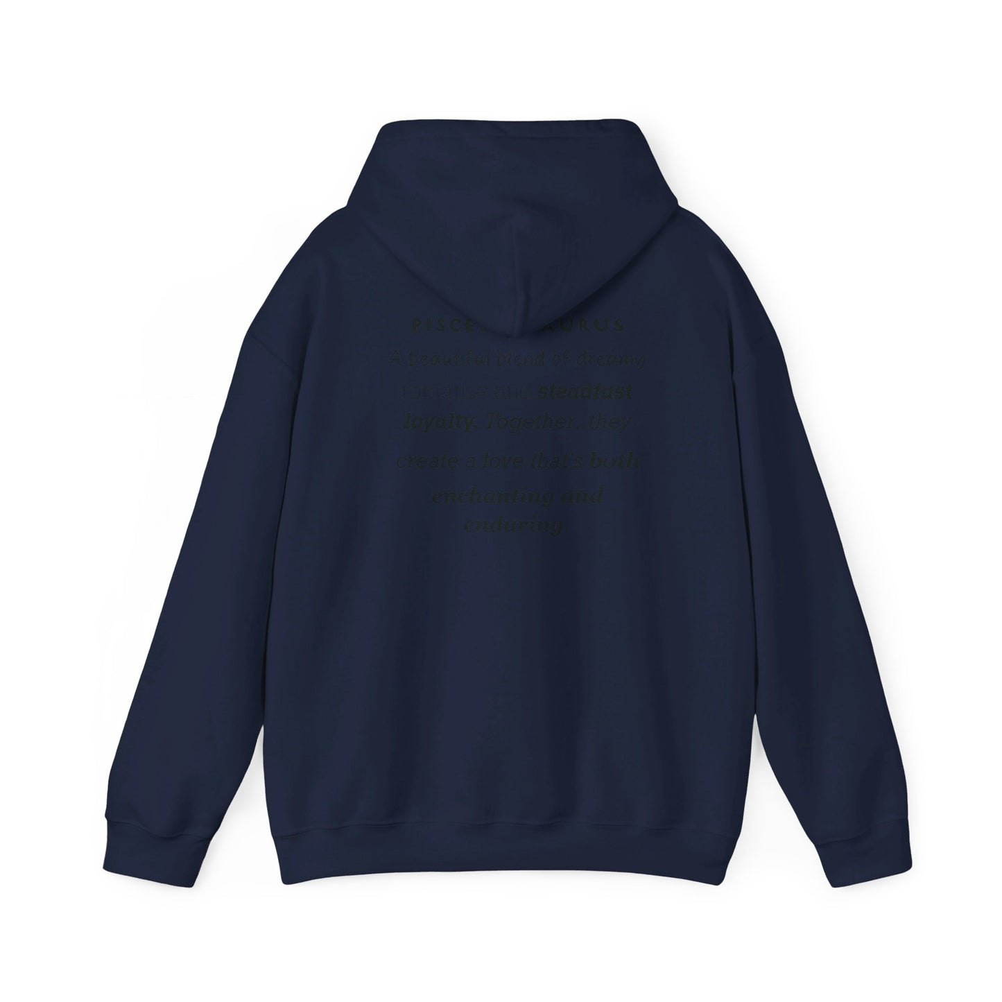 Couples Zodiac Hoodie with Pisces and Taurus Design 2