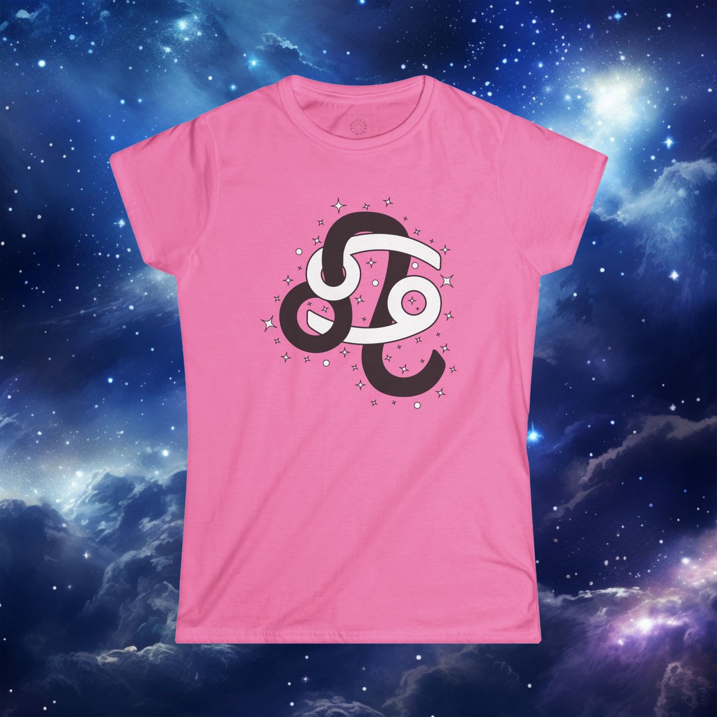 Astrology Zodiac Women's Softstyle Tee Leo and Cancer With Love Description On Back