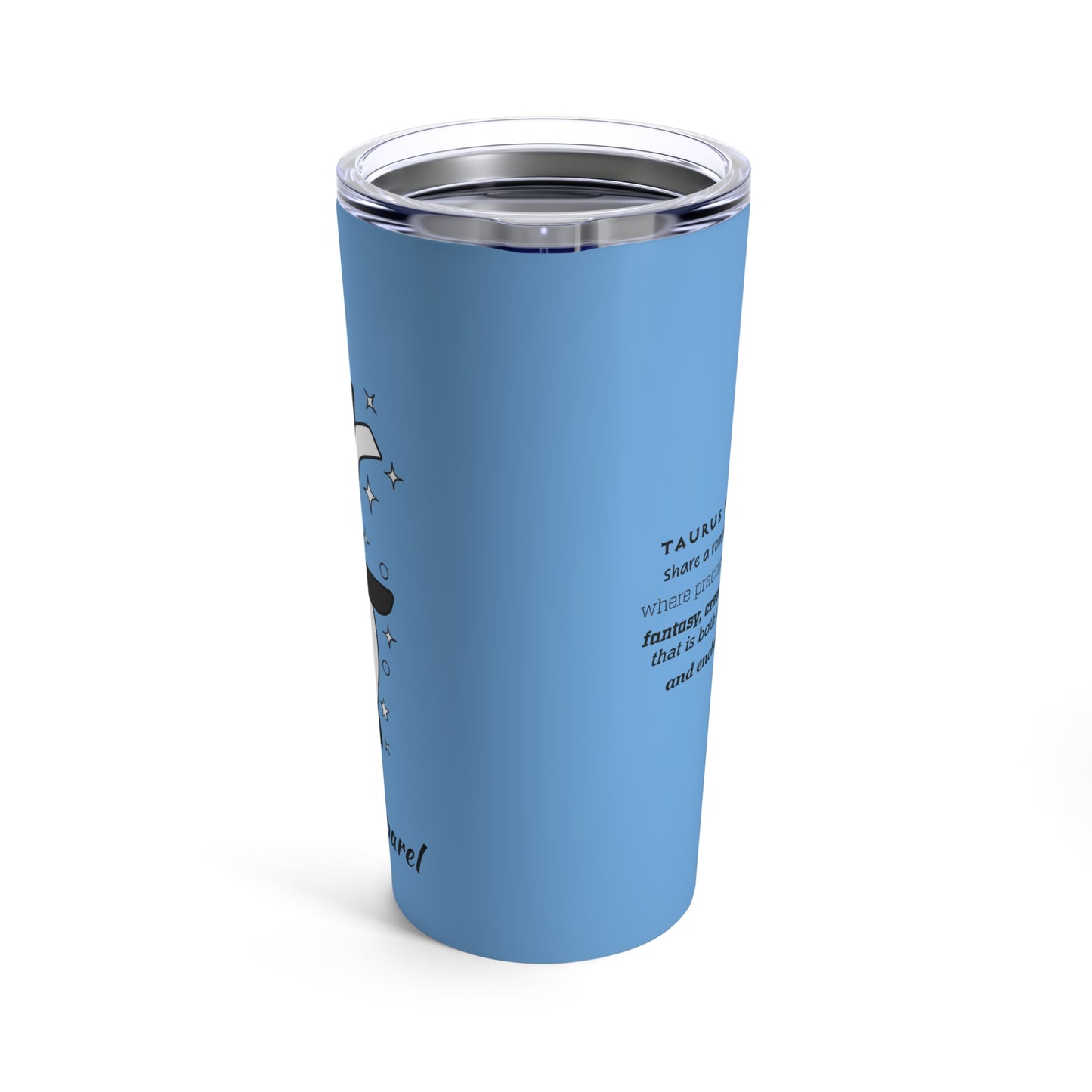 Tumbler 20oz Intertwined Pisces and Taurus Love Description