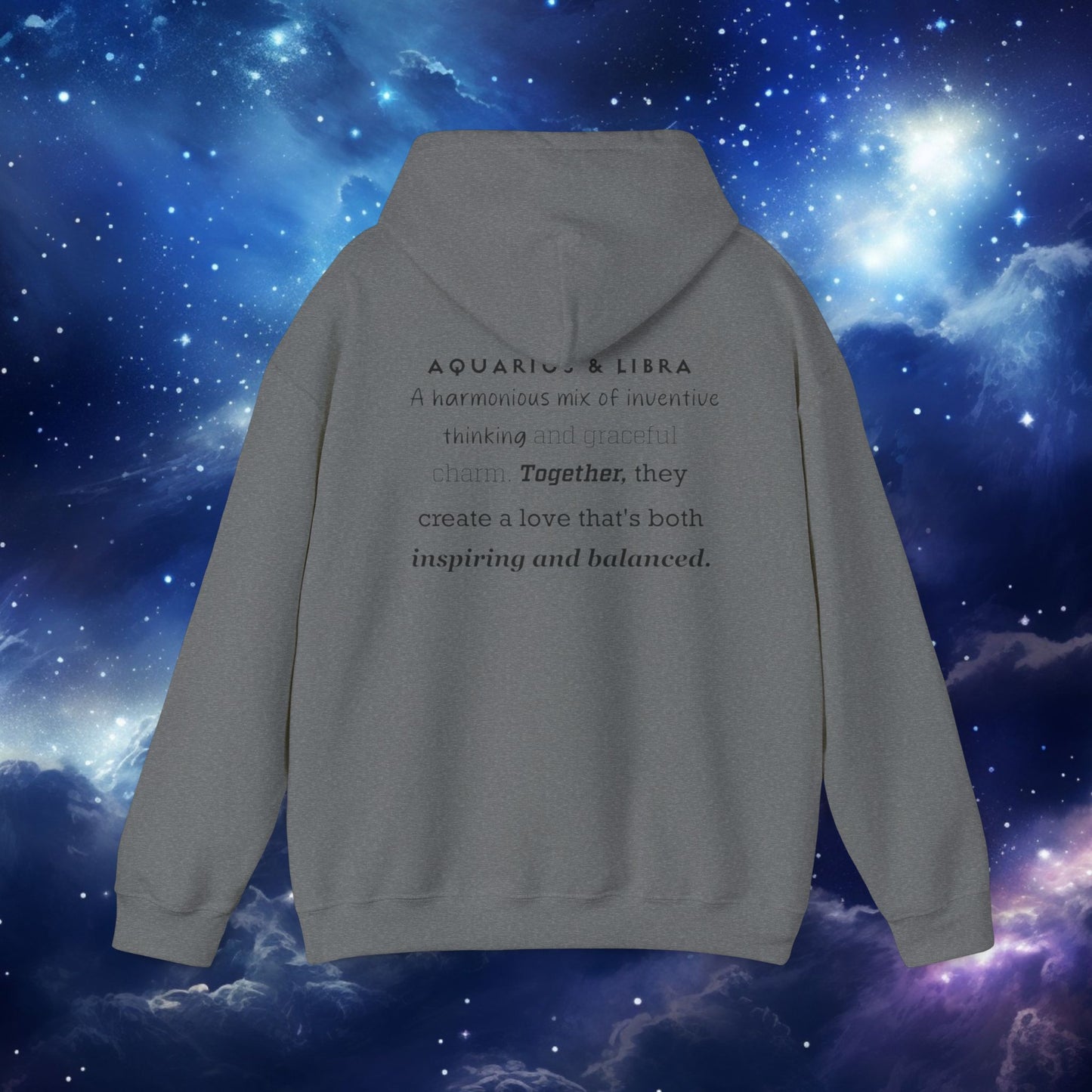 Astrology Love Zodiac Hoodie - Aquarius and Libra Pairing