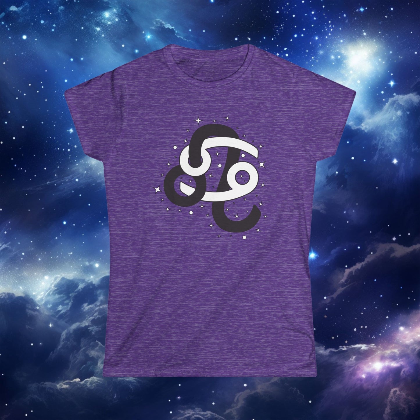 Astrology Zodiac Women's Softstyle Tee Leo and Cancer With Love Description On Back