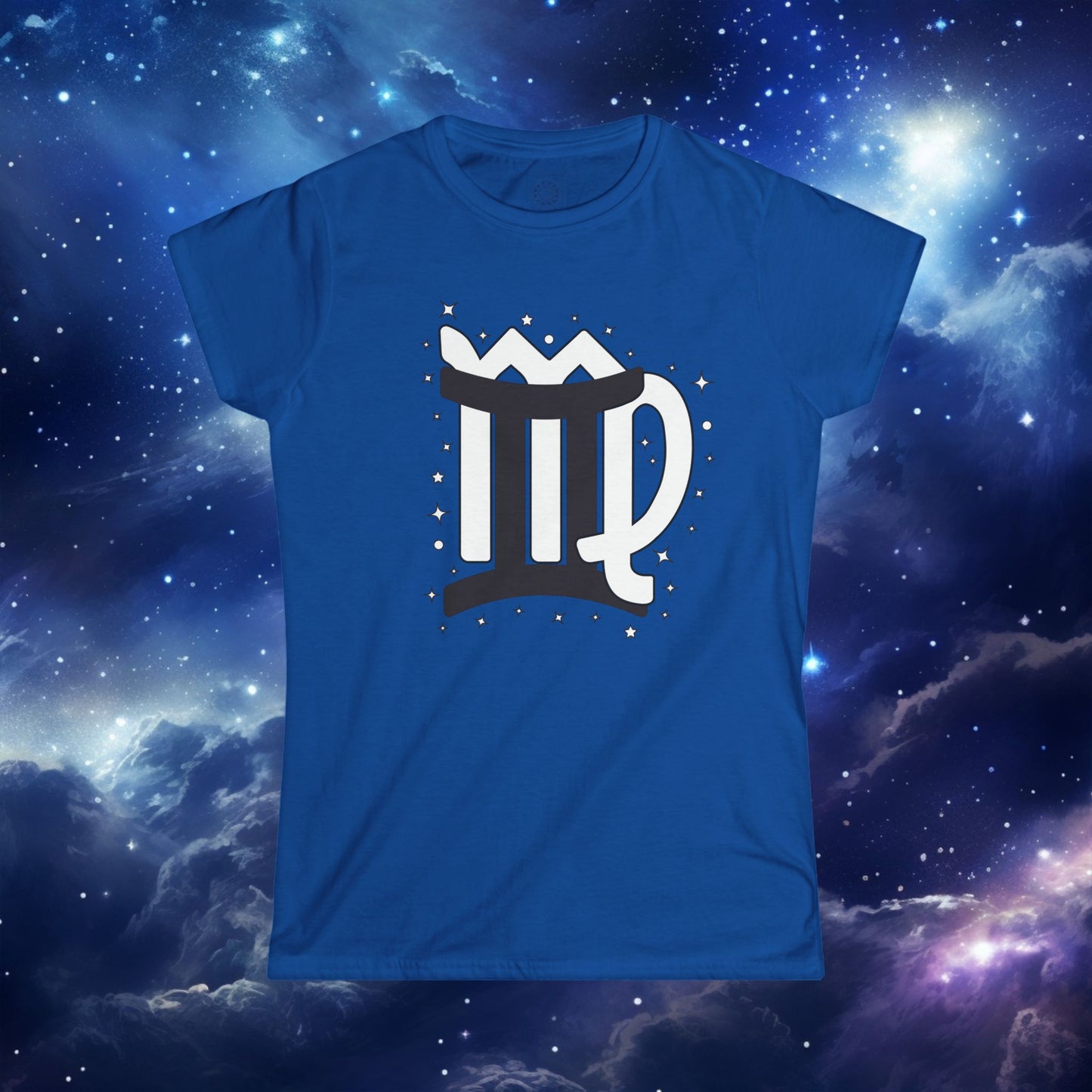 Astrology Zodiac Unisex T-Shirt with Gemini Virgo symbol and love description