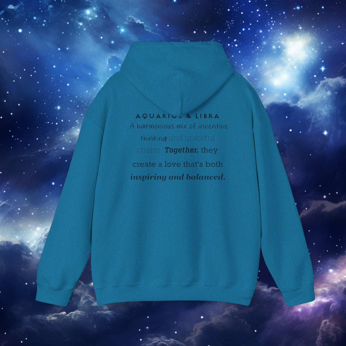 Astrology Love Zodiac Hoodie - Aquarius and Libra Pairing