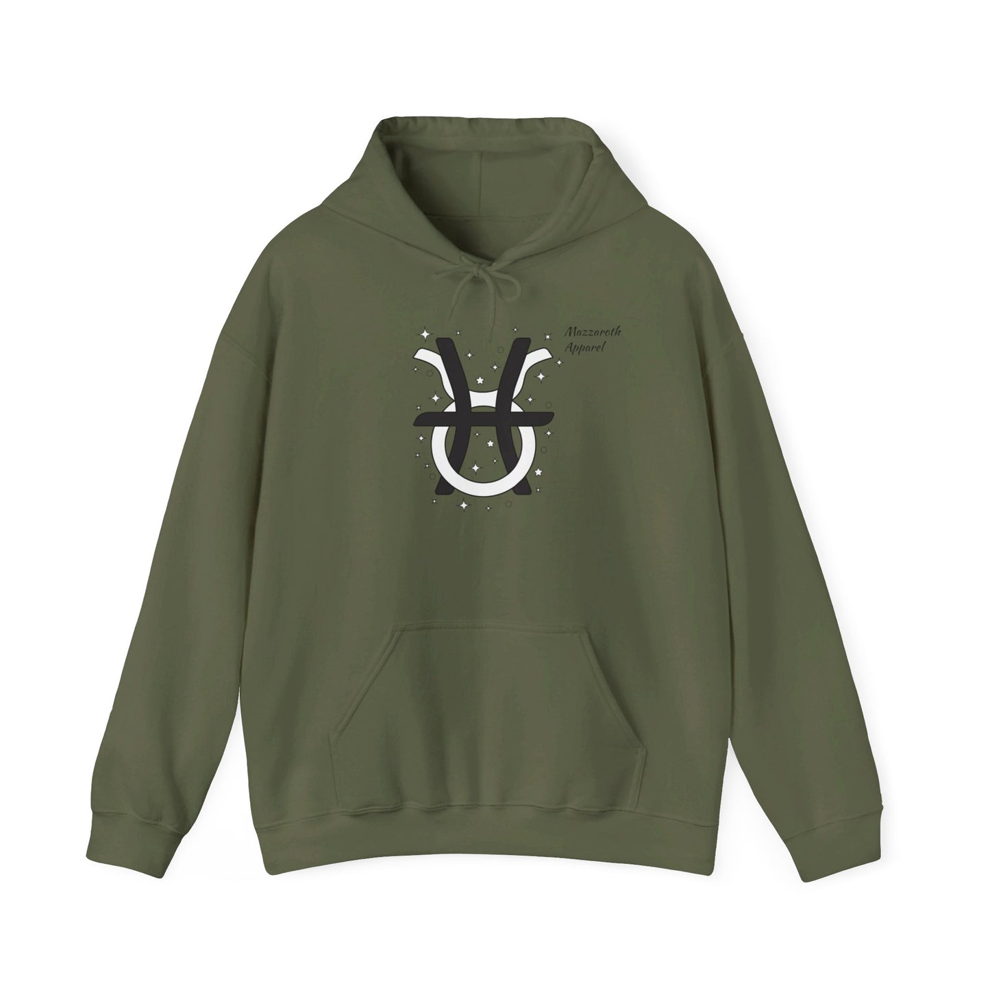 Couples Zodiac Hoodie with Pisces and Taurus Design 2